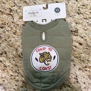 NWT Grayson Pup Embroidered Coast To Coast Tiger Quilted Outfit Coat XS